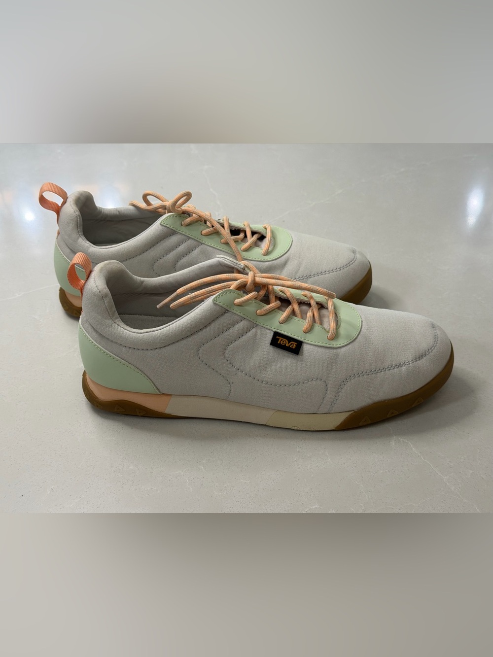 Teva Wyldland Hiking Sneakers Light Multi Mint Orange Cream Size 9